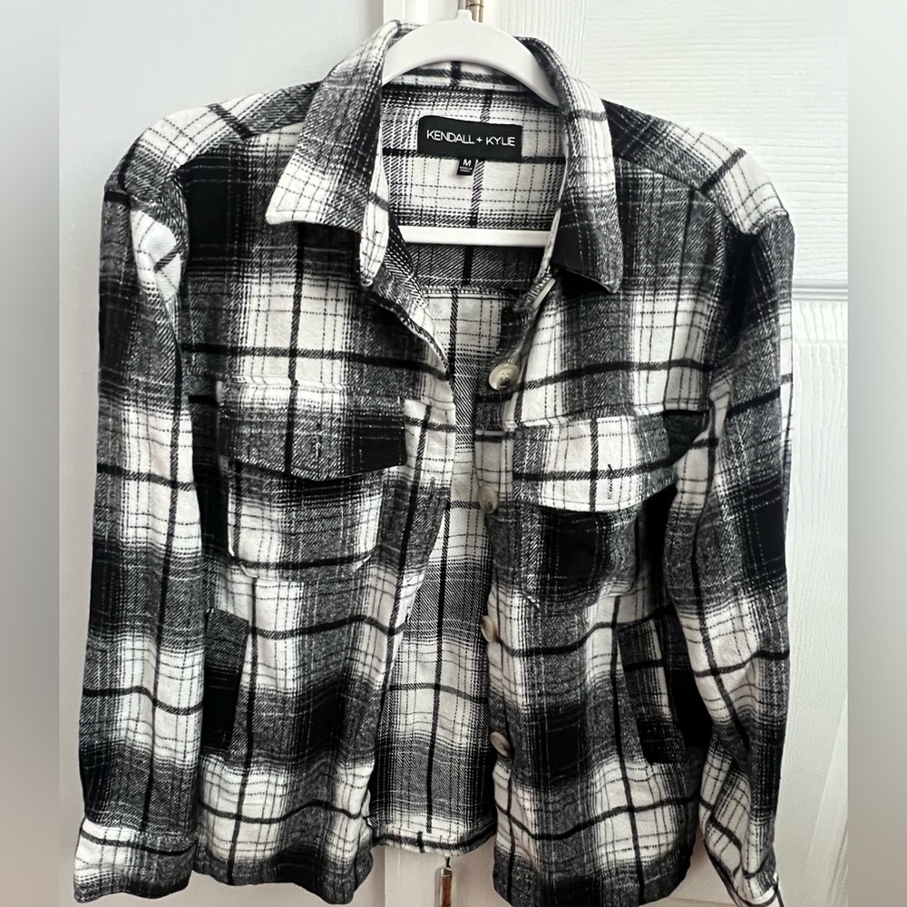 Kendall & Kylie flannel shacket